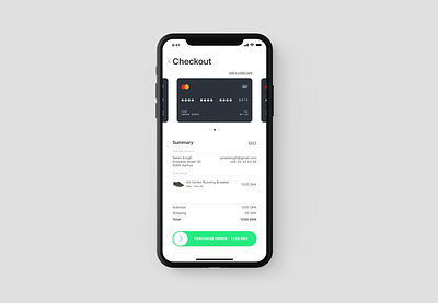 002 Daily UI - Credit Card Checkout checkout credit card credit card checkout daily 100 challenge daily ui 002 iphone x shopping basket slide to pay ux
