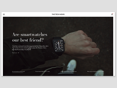 003 Daily Ui - The Tech News Landing Page
