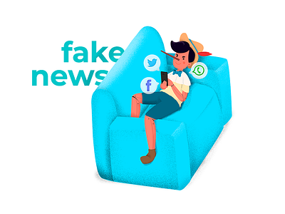 Fake News fake fake news illustracion illustration news