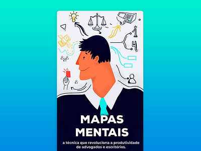 Ebook Cover :) ebook illustration mind map