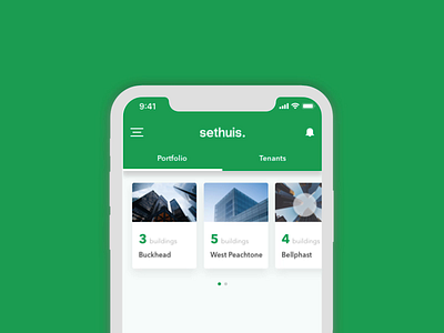 Sethuis - Rental App after affects animation app business cards ui interaction mobile rental ui ux