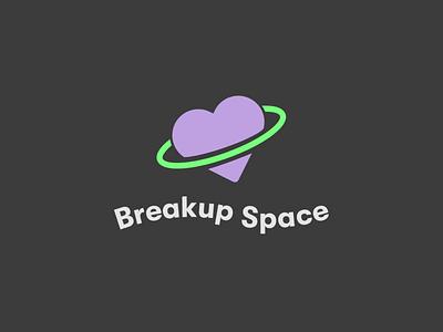 Breakup Space Logo breakup heart identity logo space spaced