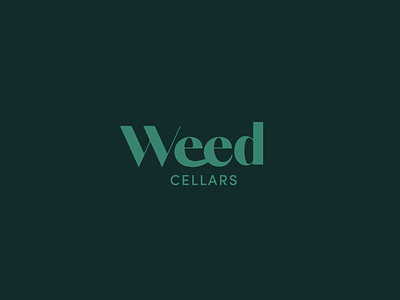 Weed Cellars logo branding cellars ee identity logo weed wine