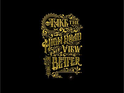 take the road design drawing handdrawn illustration illustrator lettering type typography vector vintage