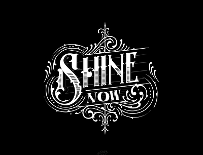 shine now 2 design drawing flat handdrawn illustration lettering type typography vector vintage