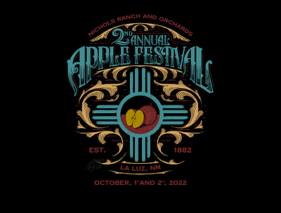 Apple festival branding clothing design clothing designer design drawing graphic design handdrawn illustration lettering merch merch design merchandise tshirt design typography vintage vintage design