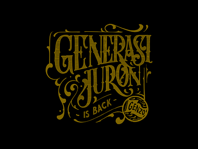 Genzo4 design drawing flat handdrawn illustration illustrator lettering logo type typography vector vintage