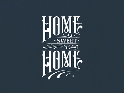 home sweet home design drawing flat handdrawn illustration illustrator logo type typography vector
