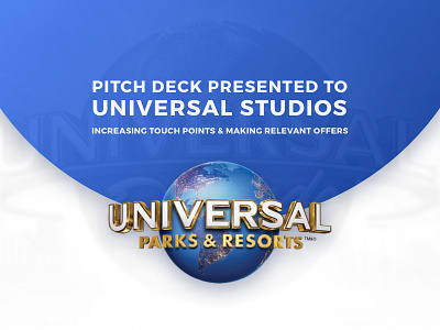 Pitch Deck Presented to Universal Studios