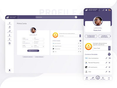 Sonar Trade - Fintech Web & Mobile App - Profile