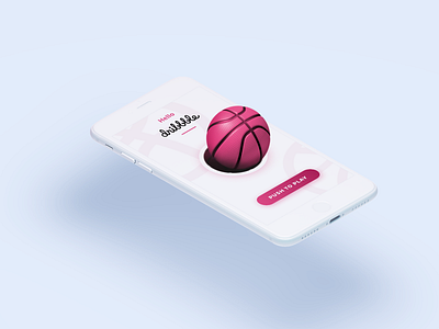 Hello Dribbble basketball debut design dribbble interface mobile play ui