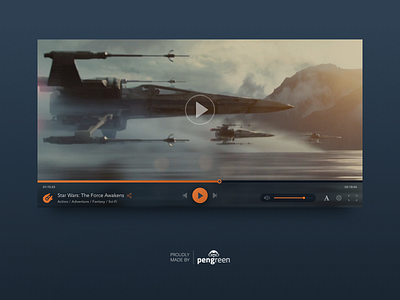 Daily UI Challenge 057 - Video Player challenge daily design interface star wars ui user video player web design website