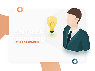 Entrepreneur Profile - Illustration for Cryptocurrency Website cryptocurrency design entrepreneur expanse illustration isometric profile ui user interface web design