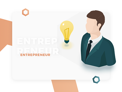 Entrepreneur Profile - Illustration for Cryptocurrency Website