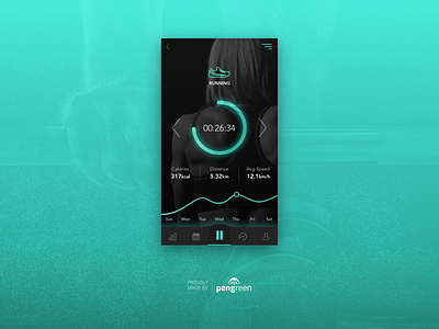 Daily UI Challenge 041 - Workout Tracker challenge daily design interface mobile responsive ui user workout tracker