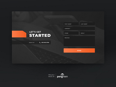 Landing Page Form Section