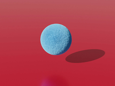 Fluffy 3D Ball Drop 3d 3d art awesome blender first fluffy refelection