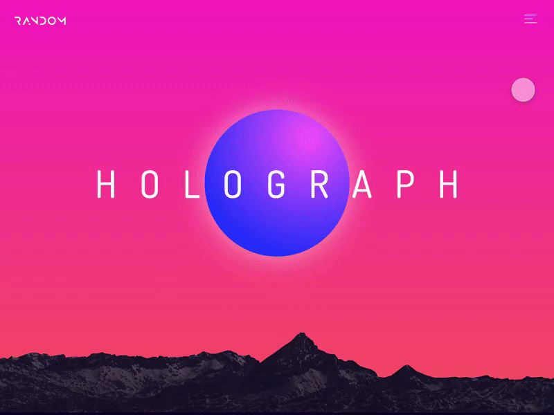 Holograph banner gradients homepage isometric landing page random ui web websites