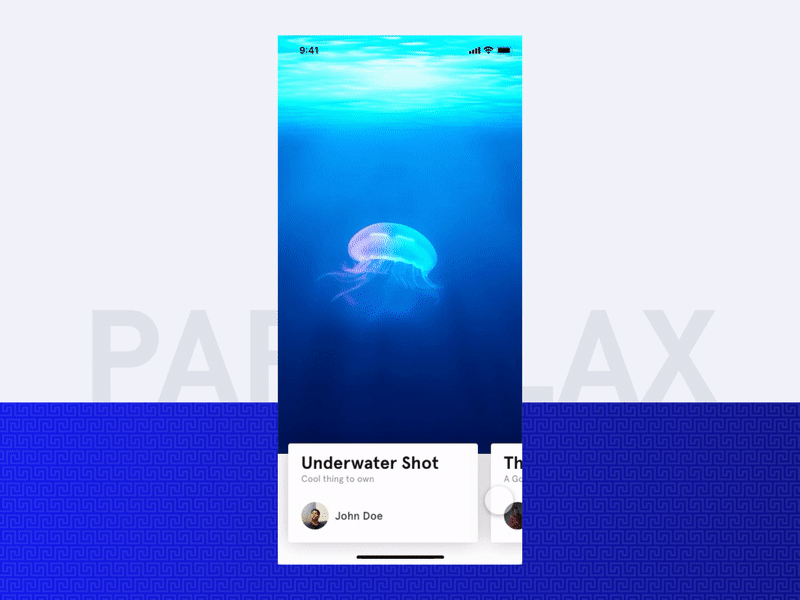 Parallax Effect with Adobe XD adobe xd animation article cards design gif gif. gifs gradient ios iphone iphone x parallax parallax scrolling scroll slide ui video xd