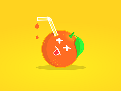 orange juice 2d character design illustration orange vector vectorart