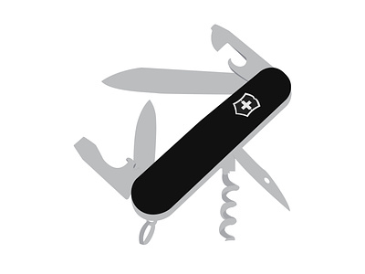 swiss army knife design illustration knife swiss army knife