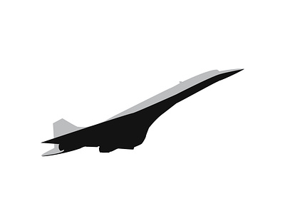 Concorde airplane design illustration