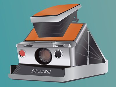 Polaroid camera illustration polaroid