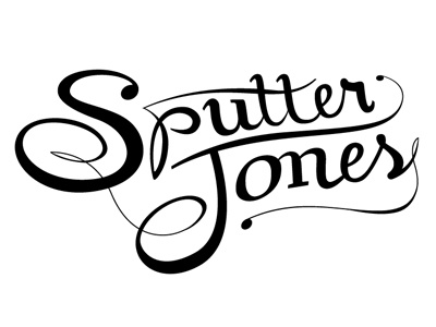 Sputter_Jones_logotype custom doghouse flat out strangers lettering logotype sputter jones type upright bass