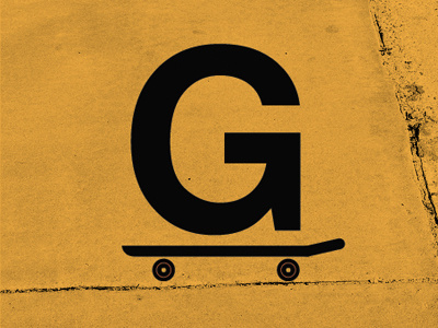 G Board board g goodwill icon letter letterform ryon edwards skate type