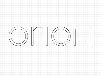 Orion Sketch carolina columbia lettering study logotype design orion sc scale and proportion study sketch south study type sketch typography study