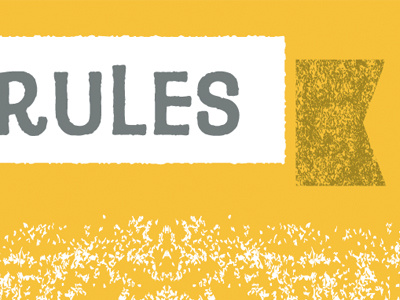 Rules banner rules ryon edwards texture