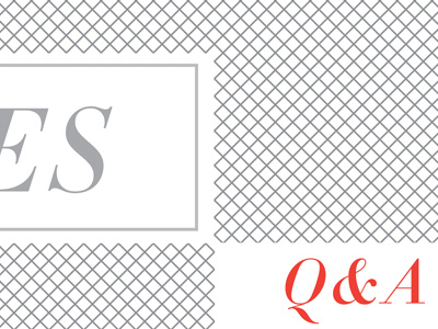 Q & A Blog Heading - gotta love some Didot Upper Case Italics