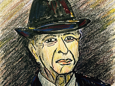 Leonard Cohen 1934 — 2016 illustration leonard cohen leonard norman cohen you want it darker