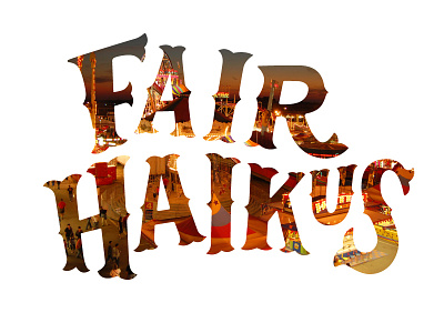 New logo for 2017 Fair Haikus #fairhaikus17 2017 custom logotype fair haikus fun type fun with letters ryon edwards sc state fair south carolina state fair weird type