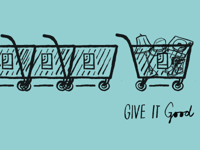 Give It Good (Goodwill Industries) brand identity give it good goodwill goodwill illustration goodwill sc illustration illustration study nonprofit riggs partners ryon edwards south carolina