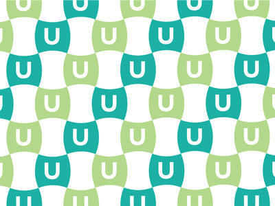 unifi brand pattern study brand color study concave connect connected convex green letterform pattern ryon edwards u unify