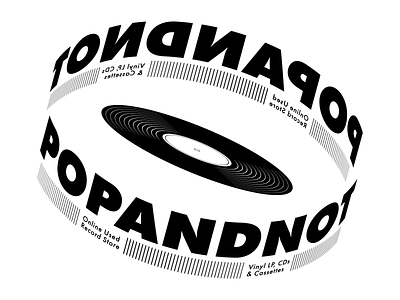 POPANDNOT Logo branding design illustrator logo record records vector vinyl