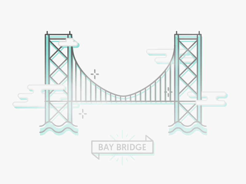 Oh, Bay Bridge monoline oh san francisco oakland sf bay bridge