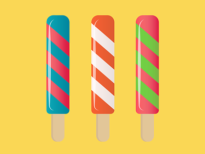 cool for the summer coolforthesummer debuts firstshot icecream illustration new popsicles stripes summer summerheat vector yummy