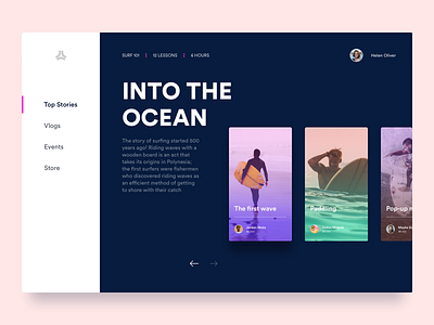 Surf with the masters app surf typography ui ux video wave