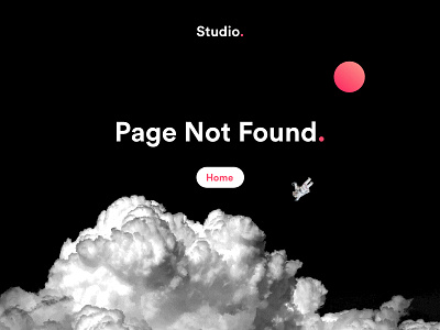 Daily UI Challenge #01 - 404 Page daily ui design experience invision space studio ui ux