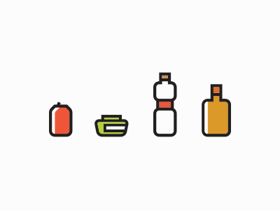 Waste sorting pictograms #6