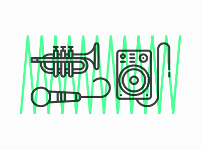 Jam Session icons jam session jazz pictograms