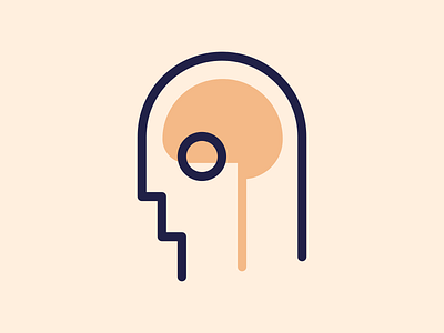 Motivation brain focus head mens health icon mind motivation pictogram