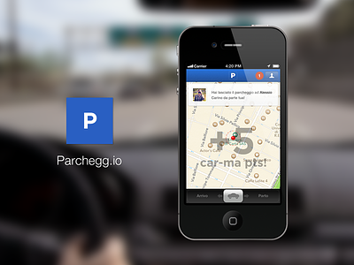 Parchegg.io #2 app car ios iphone parcheggio parking
