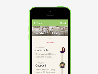 A Sheep's Tale app book bookcrossing ebooks read timeline track unreleased