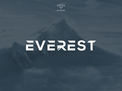 Everest cool design everest logo minimalist modern monogram mountain simple snow strong typography