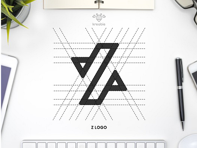 Z - Logo Design cool initial letter line logo minimalist modern monogram simple strong z