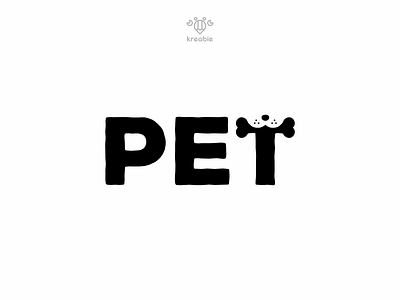 Pet - Logotype cool design dog line logo minimalist modern monogram pet pets simple typography