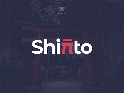 Shinto japan letter logo minimalist modern monogram shinto simple strong